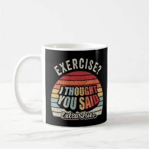 Mug Citation Drôle Exercice Rétro Je Pense Que Vous Av
