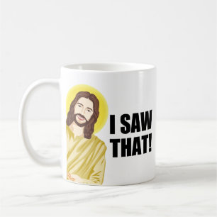 Mug Citation drôle Jésus mème J'ai vu ce chrétien