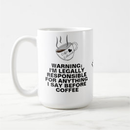 Mug Citation drôle (Mème de caféine, plaisanterie) Mon