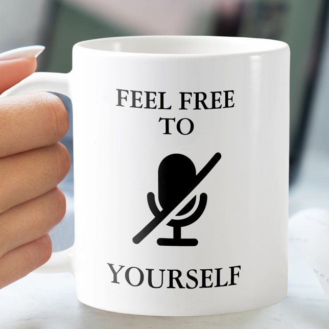 Mug Citation drôle "Mute Yourself" (Créateur téléchargé)