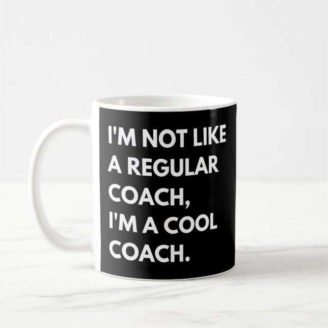 Mug Citation drôle pour entraîneur et coach (Gauche)
