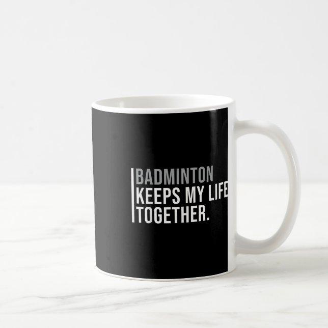 Mug Citation du joueur de badminton de badminton (Droite)