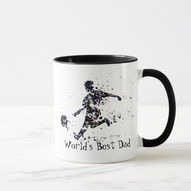 Mug Citation du meilleur papa du joueur de football du (Droite)