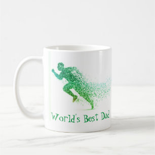 Mug Citation du meilleur papa du monde de coureur