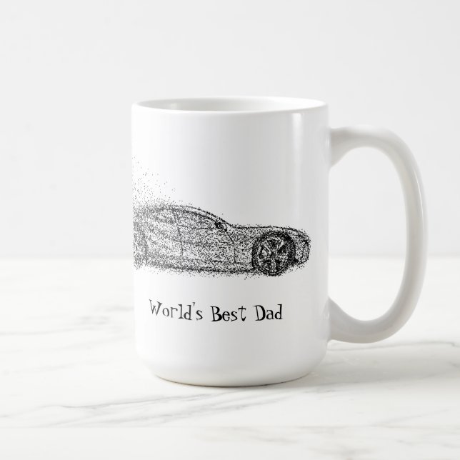 Mug Citation du meilleur papa du monde pour véhicule a (Droite)