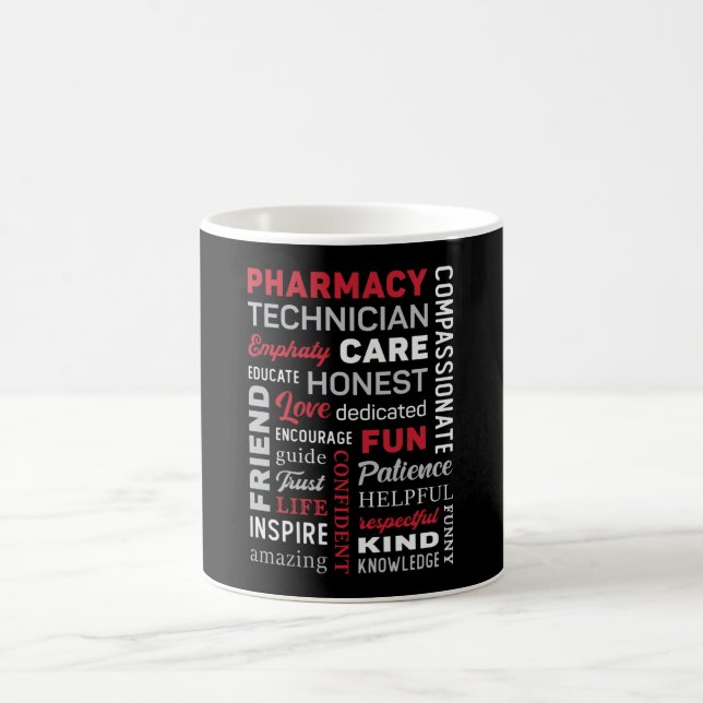 Mug Citation du pharmacien de la technicienne en pharm (Centre)