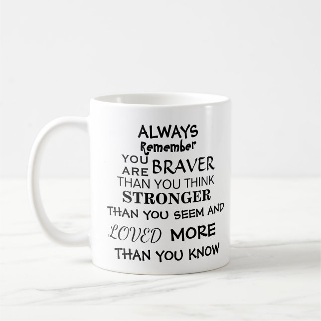 Mug Citation forte inspirée (Gauche)