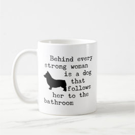 Mug Citation humoristique de chien - Corgi