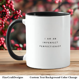Mug Citation imparfaite Couleur noire tendance Deux to