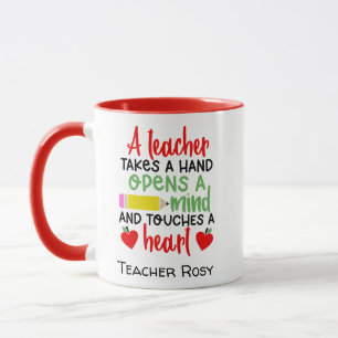 Mug Citation inspirante de l'enseignant Appréciation M
