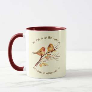 Mug Citation inspirante Son Oeil est sur le Bruant,