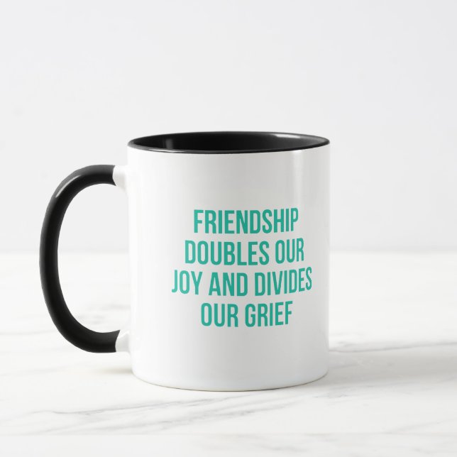 Mug Citation inspirante sur l'amitié (Gauche)