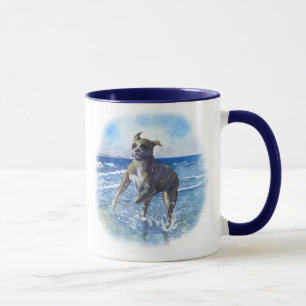 Mug Citation Inspiration Personnalisée Aquarelle Boxer
