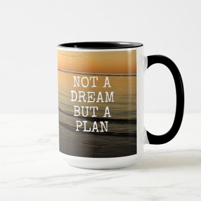 Mug Citation Inspirationnelle Coucher de soleil sur l' (Droite)