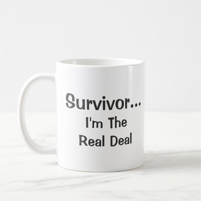 Mug Citation inspirée de vraie affaire de survivant (Gauche)