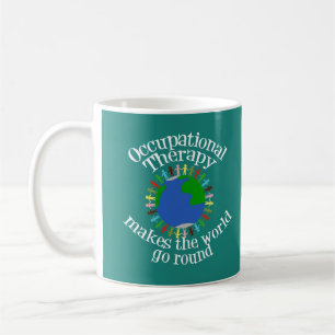 Mug Citation mignonne d'ergothérapie dans Teal