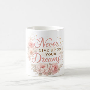 Mug Citation Motivationnelle Florale 
