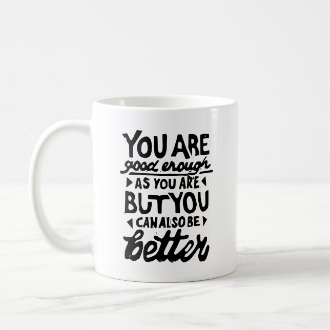 Mug Citation Motivative Lino Imprimer Musique (Gauche)