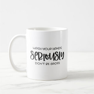 Mug Citation noire à propos de "sérieusement"