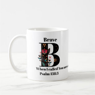 Mug Citation/nom faits sur commande de monogramme de B