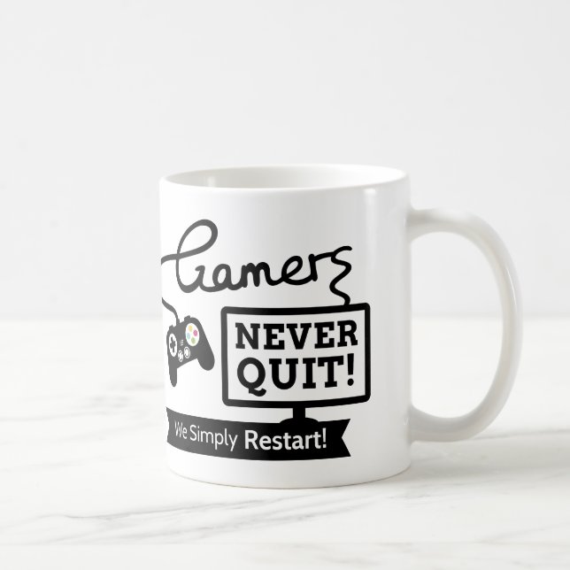Mug Citation non jamais stoppée drôle de Gamers pour (Droite)