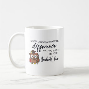 Mug Citation personnalisée pour l'appréciation des ens
