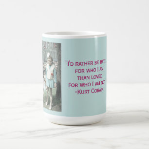 Mug Citation sarcastique de Kurt Cobain Photo d'enfant