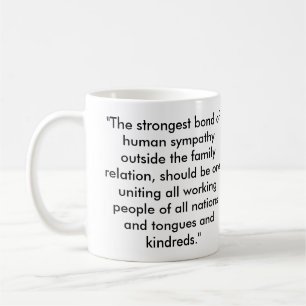 Mug Citation socialiste d'Abraham Lincoln
