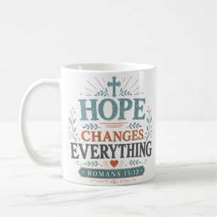 Mug Citation spirituelle chrétienne 'L'espoir change t