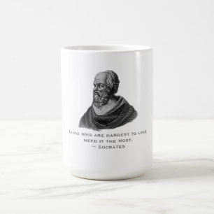 Mug Citation sur l'amour philosophe Socrates