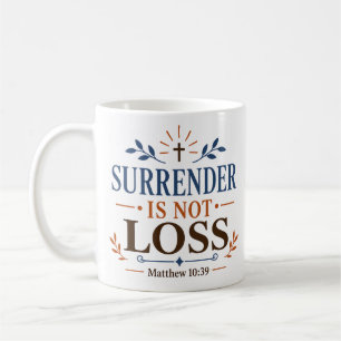 Mug Citation sur le fait que l'abandon n'est pas une p