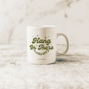 Mug Citation 'Tenir le Coup' Fleurie Rétro Personnalis