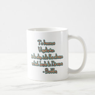 Mug Citation végétarienne de Bouddha