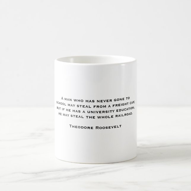 Mug Citations 1 de Theodore Roosevelt (Centre)