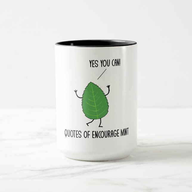 Mug Citations Amusantes D'Encourager Les Canons À Monn (Centre)