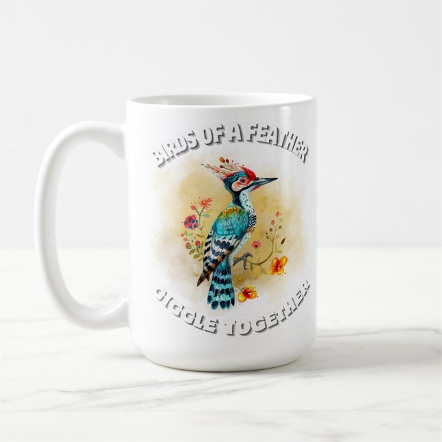 Mug Citations amusantes Drôle Quirky Whimsical Bird (Gauche)