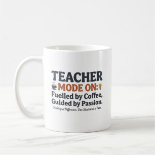 Mug Citations de style Enseignant Mode Activé