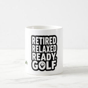 Mug Citations de texte de retraite de golf pour golfeu
