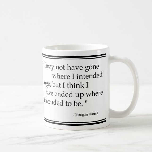 Mug Citations de voyage de Douglas Adams (Droite)