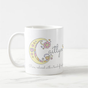 Mug Citlyn lettre C nom signifiant monogramme muet