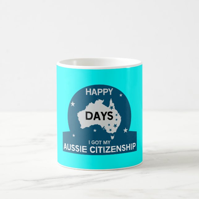 Mug Citoyenneté australienne - Félicitations - Cadeaux (Centre)