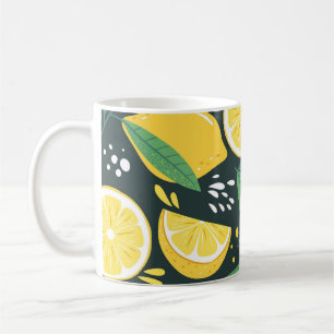 Mug Citron Abstrait : Art Moderne Sans Seamless.