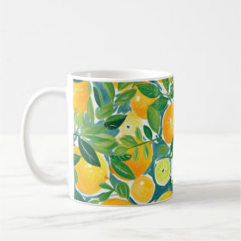 Mug Citron Arbre Citrus Oranges Limites NOM Coloré