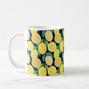 Mug Citrons aquarelle : Illustration Motif fraîche