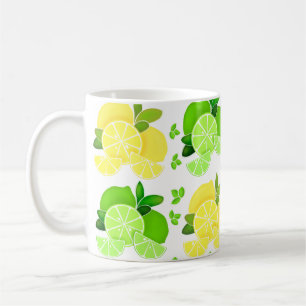 Mug Citrons citrons   tranches de citron vert