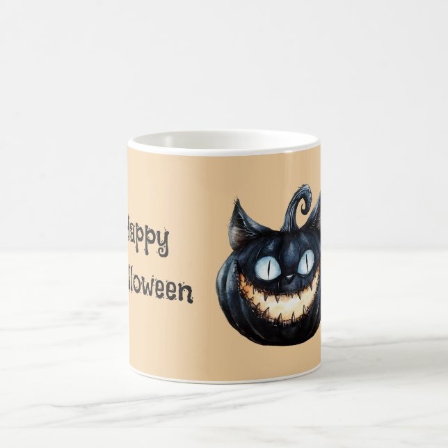 Mug Citrouille Chat Noir (Centre)