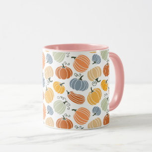 Mug Citrouille coloré Motif gourd