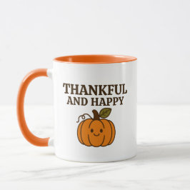 Mug Citrouille d'automne de Kawaii Bon thanksgiving de