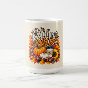 Mug Citrouille de café sauvage personnalisée d'automne