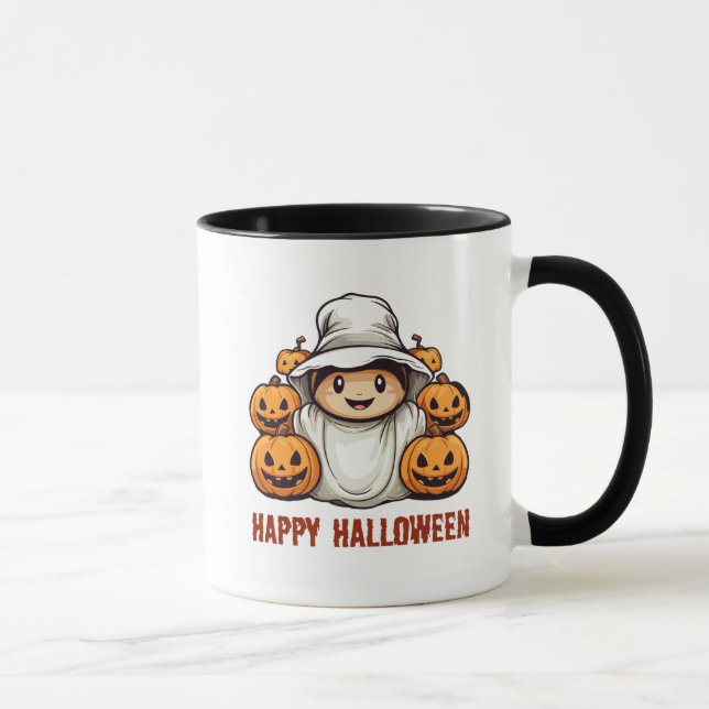 Mug Citrouille d'Halloween (Droite)